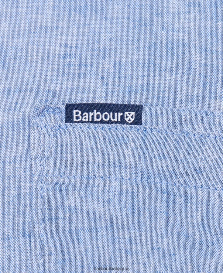 vêtements Barbour chemise ajustée nelson blanc Hommes T2L6ZP360