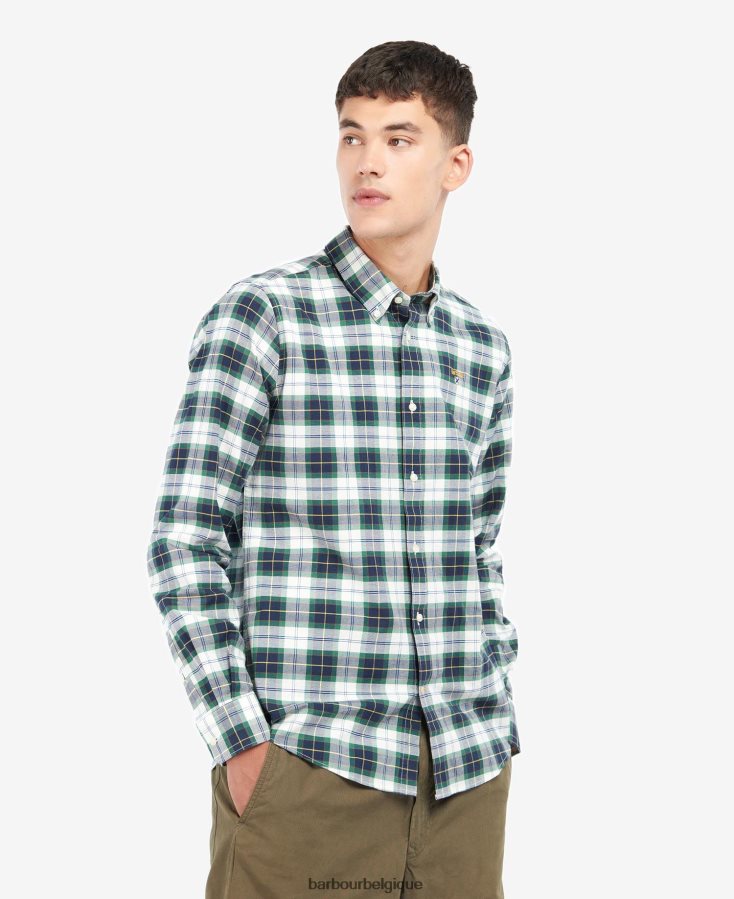 vêtements Barbour chemise ajustée oxbridge tartan de lierre Hommes T2L6ZP447