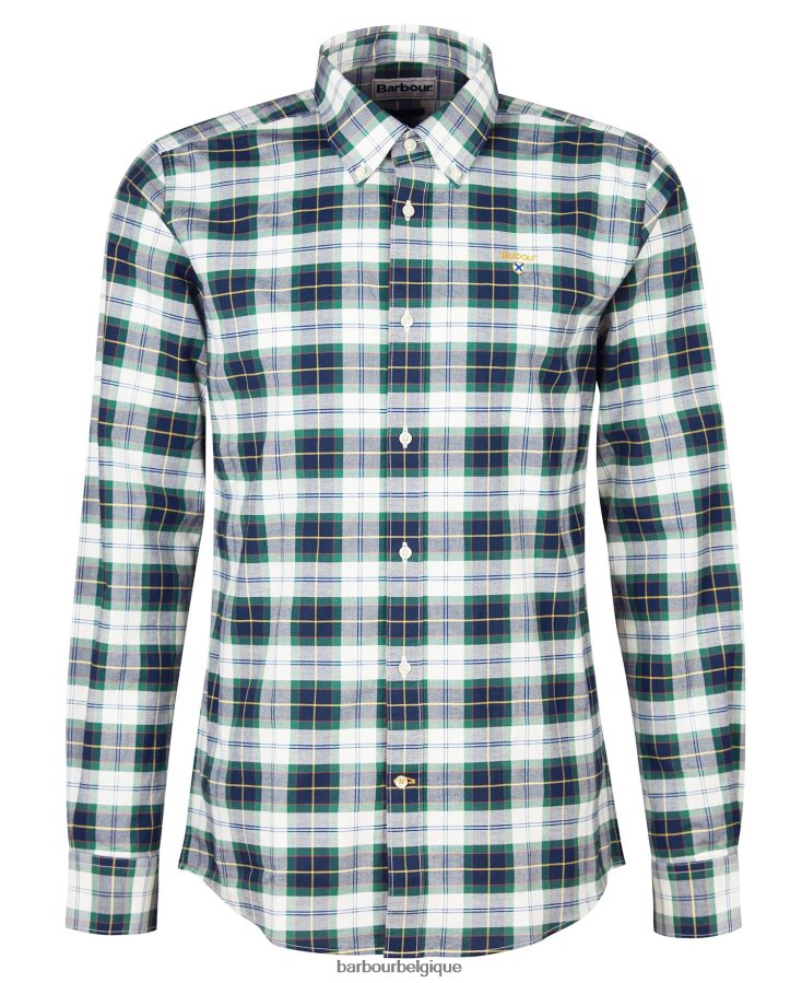 vêtements Barbour chemise ajustée oxbridge tartan de lierre Hommes T2L6ZP447