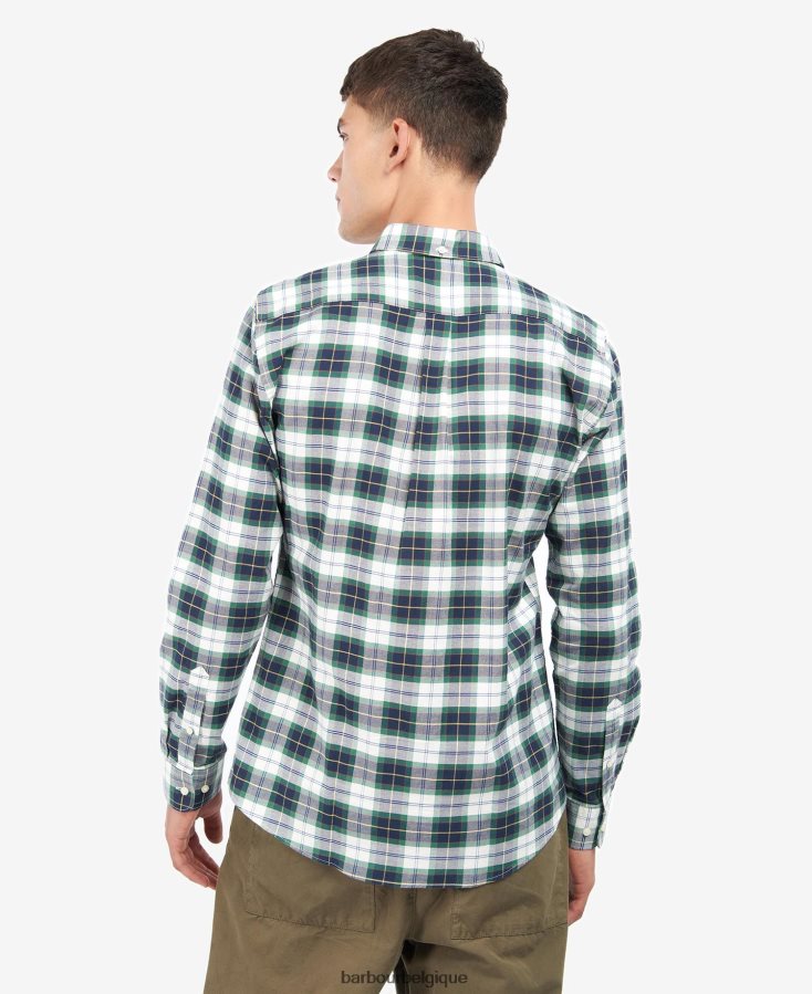 vêtements Barbour chemise ajustée oxbridge tartan de lierre Hommes T2L6ZP447