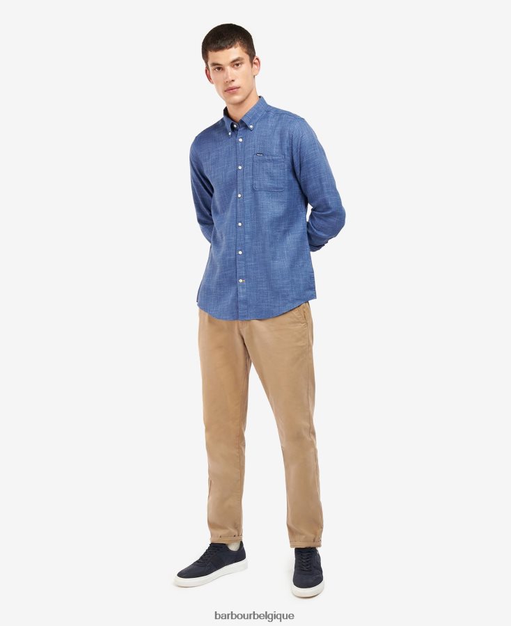 vêtements Barbour chemise ajustée ramport Un jean bleu Hommes T2L6ZP388