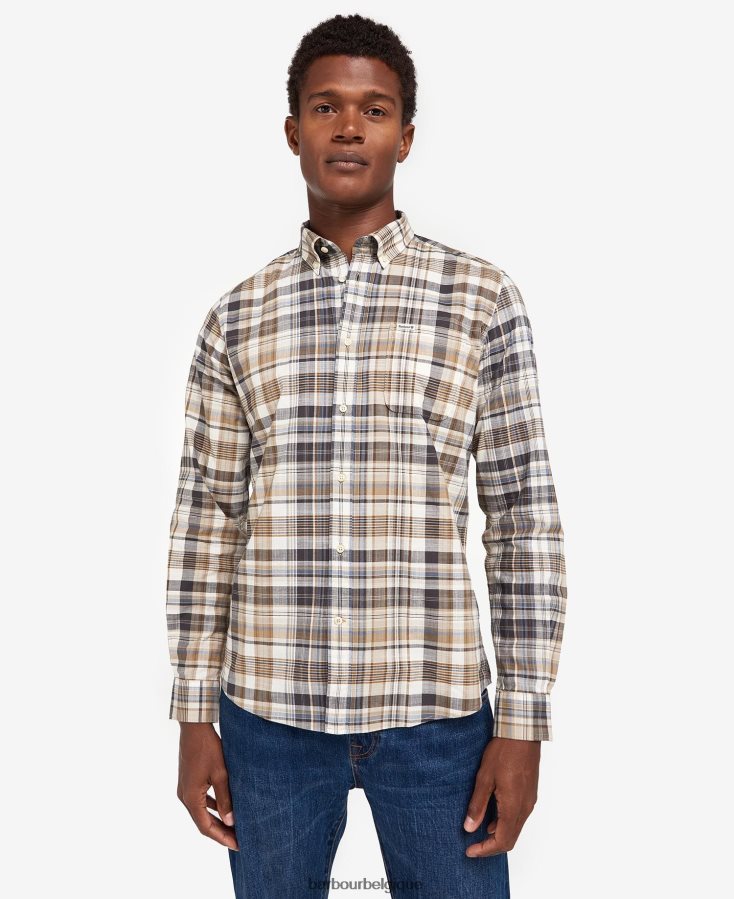 vêtements Barbour chemise ajustée seacove bleu classique Hommes T2L6ZP430