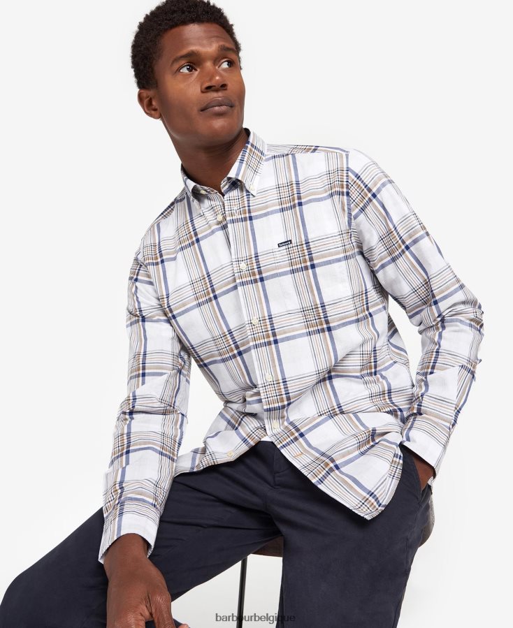 vêtements Barbour chemise ajustée sunhill rouge classique Hommes T2L6ZP500