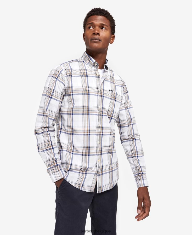 vêtements Barbour chemise ajustée sunhill rouge classique Hommes T2L6ZP500