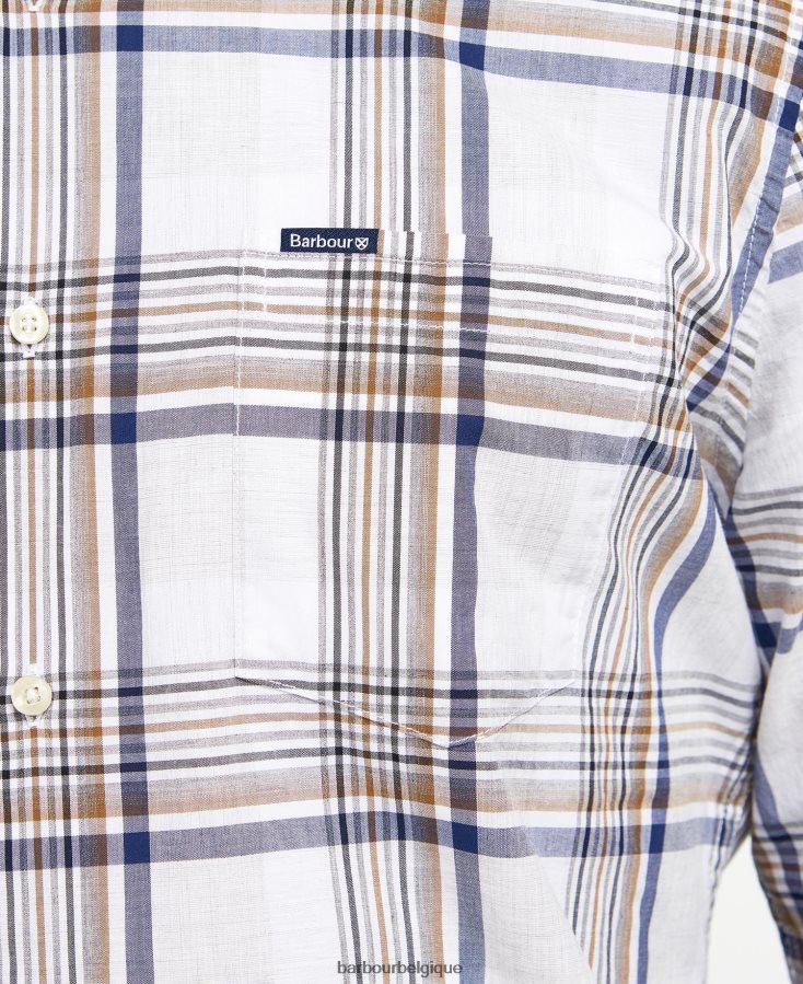 vêtements Barbour chemise ajustée sunhill rouge classique Hommes T2L6ZP500