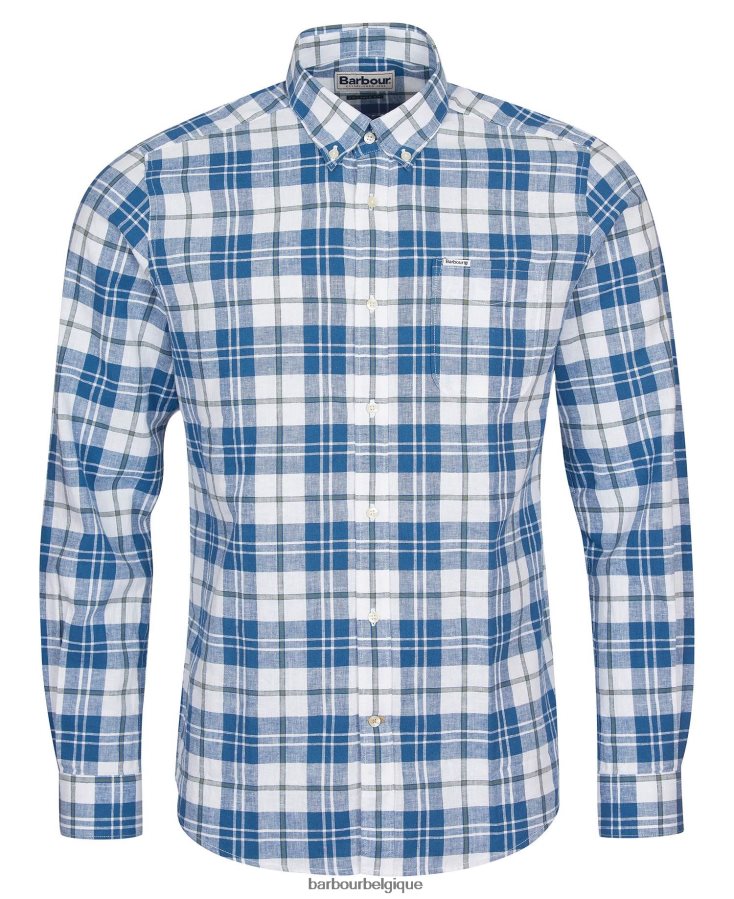 vêtements Barbour chemise ajustée thorpe blanc Hommes T2L6ZP340
