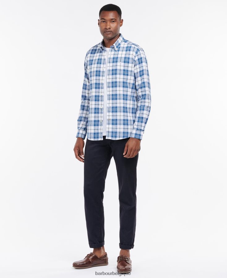 vêtements Barbour chemise ajustée thorpe blanc Hommes T2L6ZP340