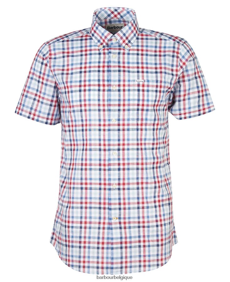 vêtements Barbour chemise barbout kinson rose classique Hommes T2L6ZP365