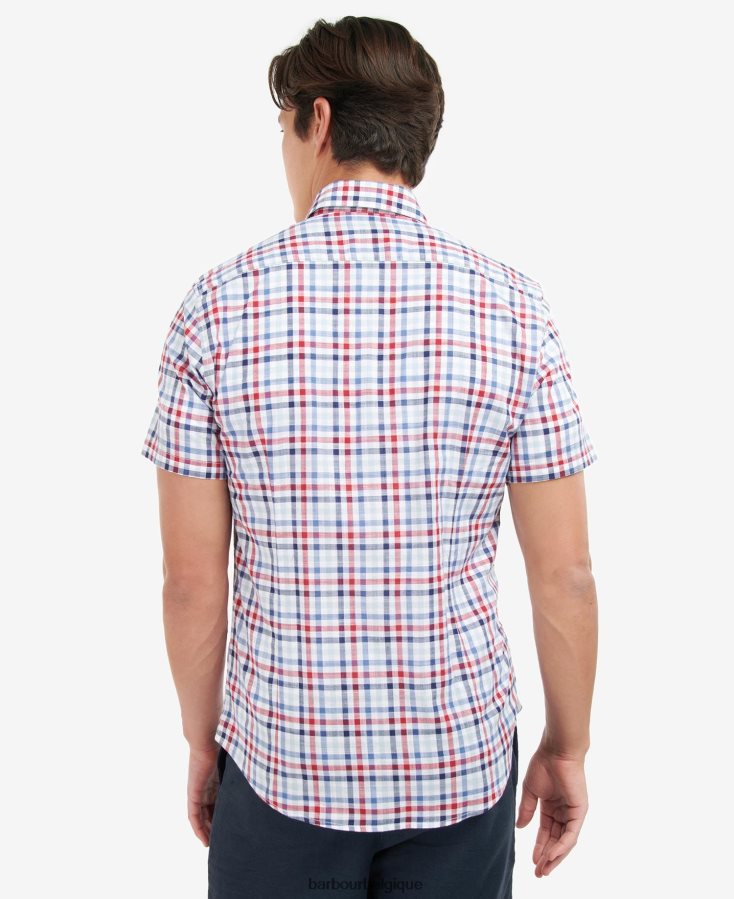 vêtements Barbour chemise barbout kinson rose classique Hommes T2L6ZP365