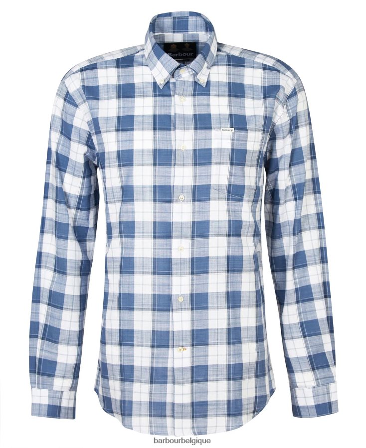 vêtements Barbour chemise broxfield regular à carreaux bleu classique Hommes T2L6ZP370