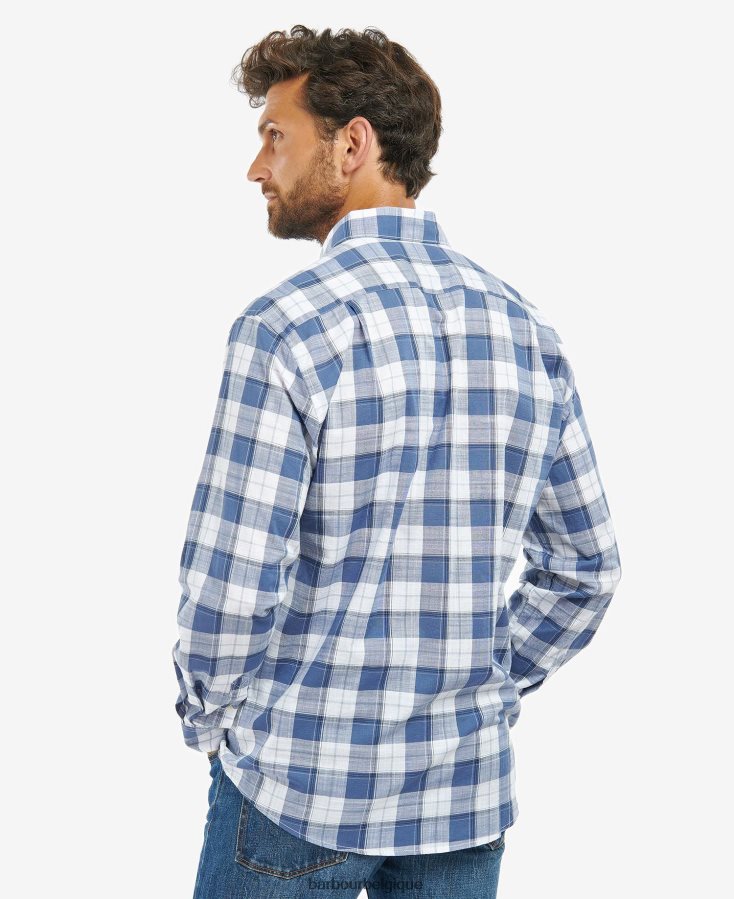 vêtements Barbour chemise broxfield regular à carreaux bleu classique Hommes T2L6ZP370