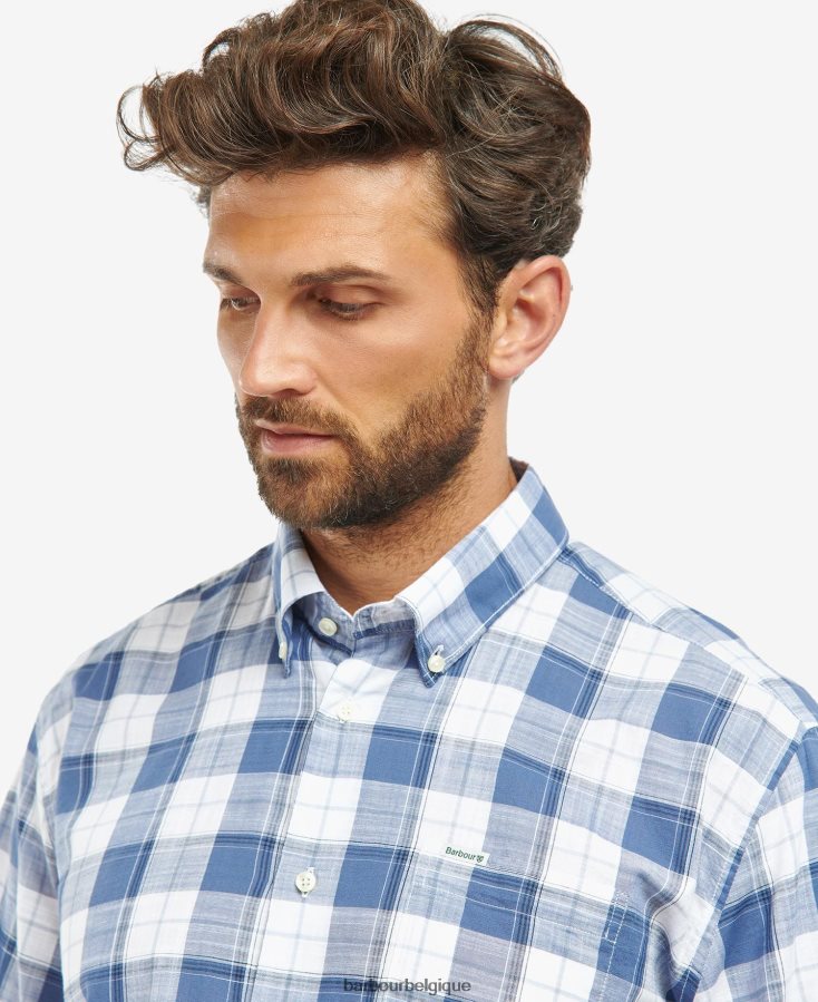 vêtements Barbour chemise broxfield regular à carreaux bleu classique Hommes T2L6ZP370