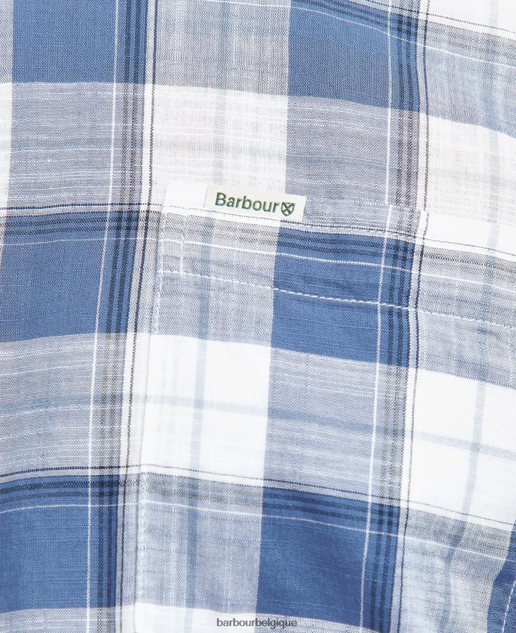 vêtements Barbour chemise broxfield regular à carreaux bleu classique Hommes T2L6ZP370