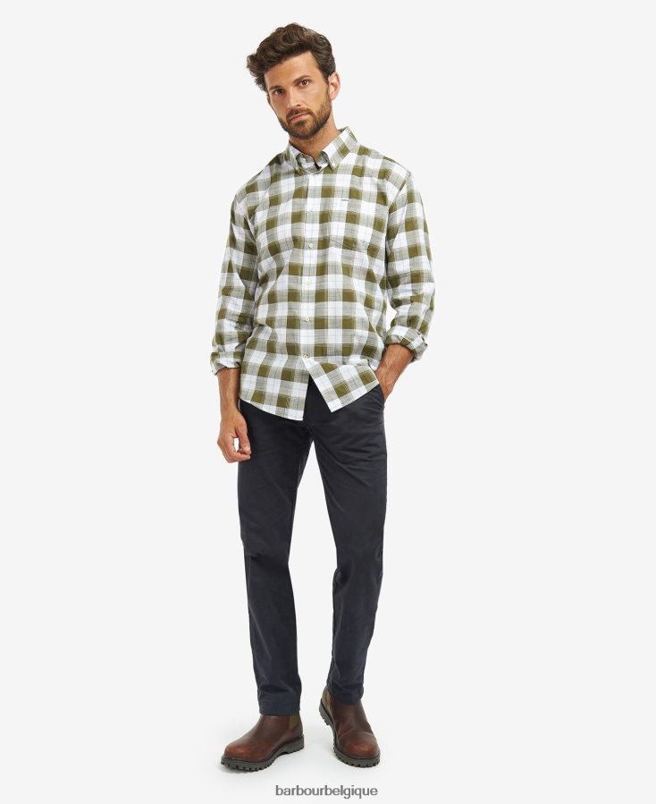 vêtements Barbour chemise broxfield regular à carreaux bleu classique Hommes T2L6ZP485