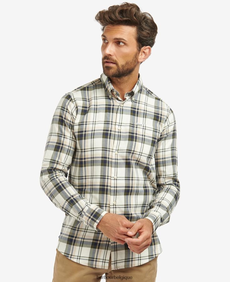 vêtements Barbour chemise à carreaux falstone pierre Hommes T2L6ZP390