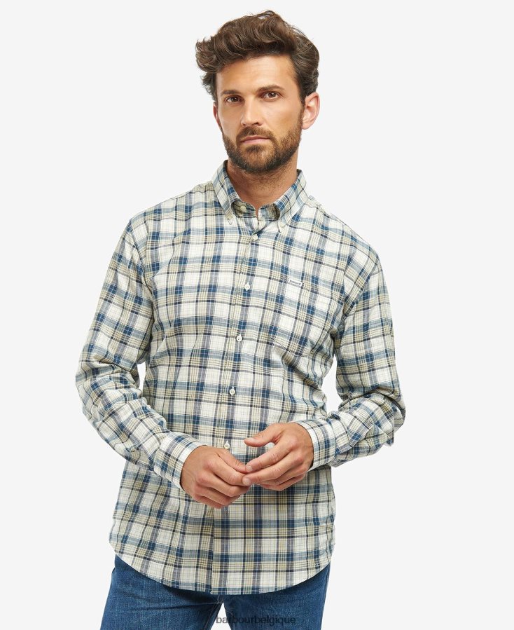 vêtements Barbour chemise à carreaux marine Hommes T2L6ZP397