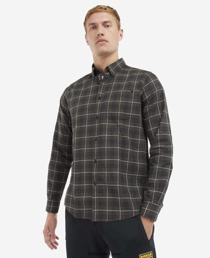 vêtements Barbour chemise à carreaux payne forêt Hommes T2L6ZP455
