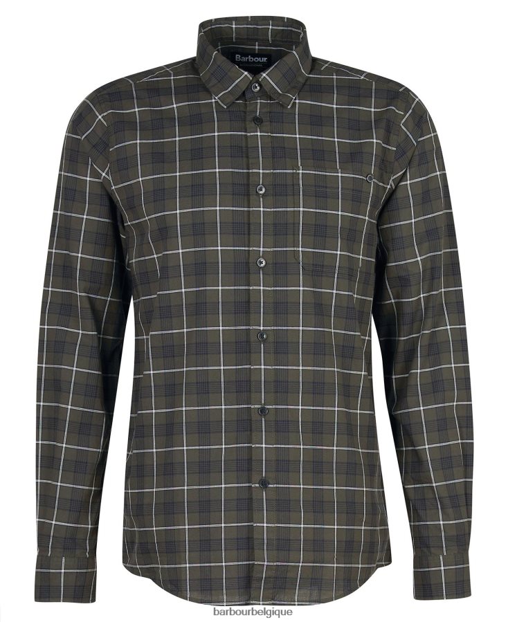 vêtements Barbour chemise à carreaux payne forêt Hommes T2L6ZP455