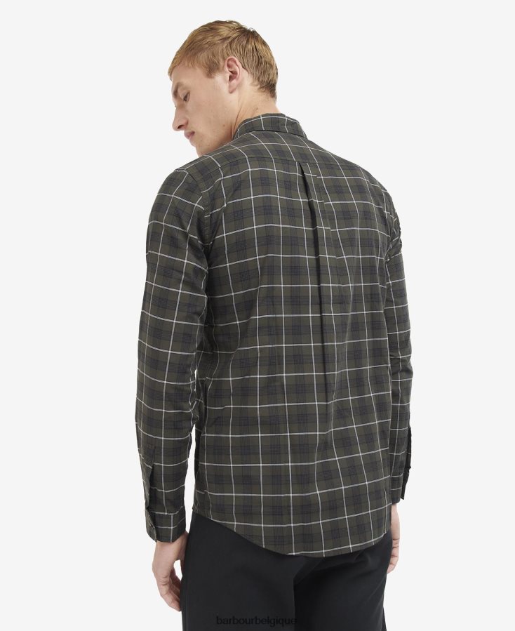 vêtements Barbour chemise à carreaux payne forêt Hommes T2L6ZP455