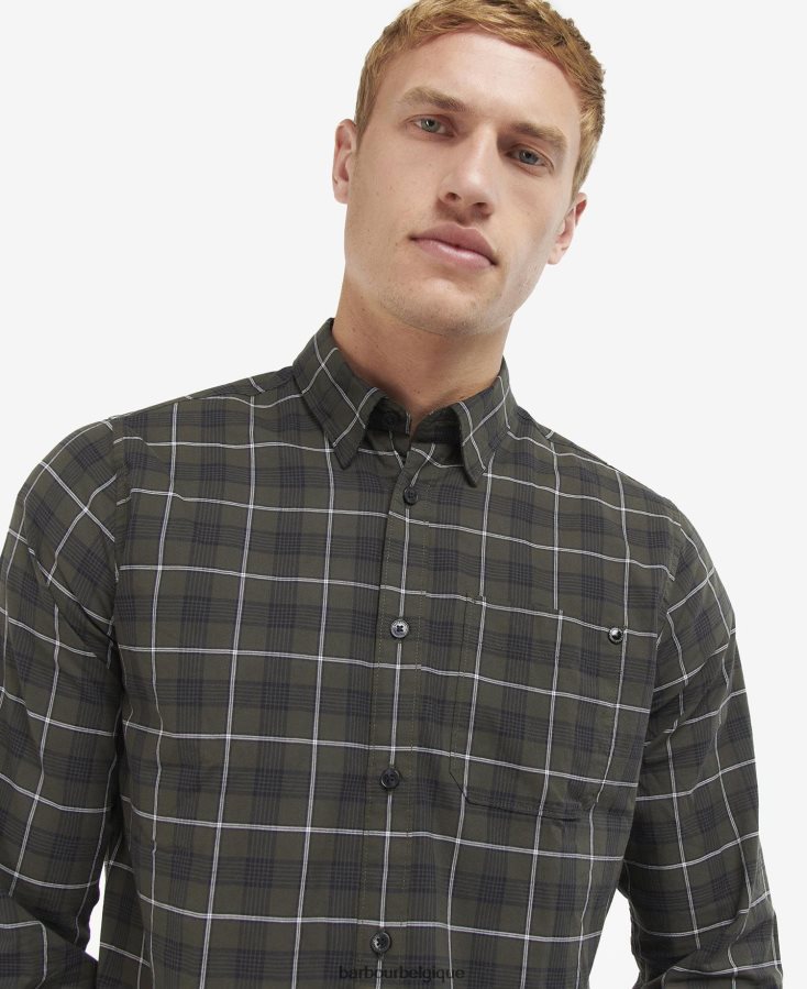 vêtements Barbour chemise à carreaux payne forêt Hommes T2L6ZP455