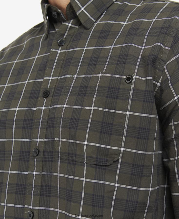 vêtements Barbour chemise à carreaux payne forêt Hommes T2L6ZP455