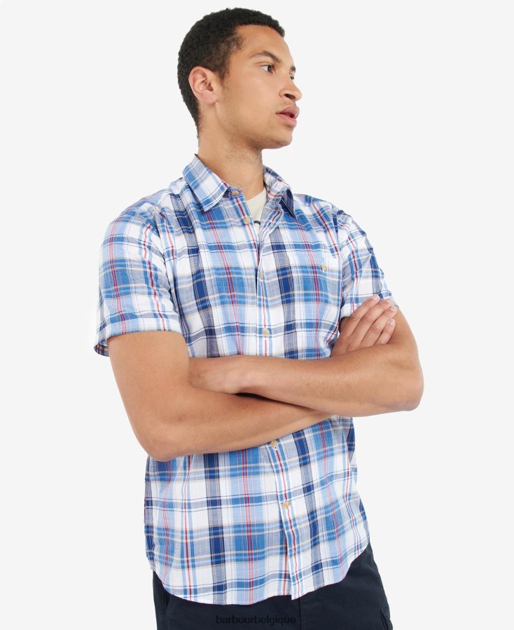 vêtements Barbour chemise à carreaux ramelton bleu moyen Hommes T2L6ZP475