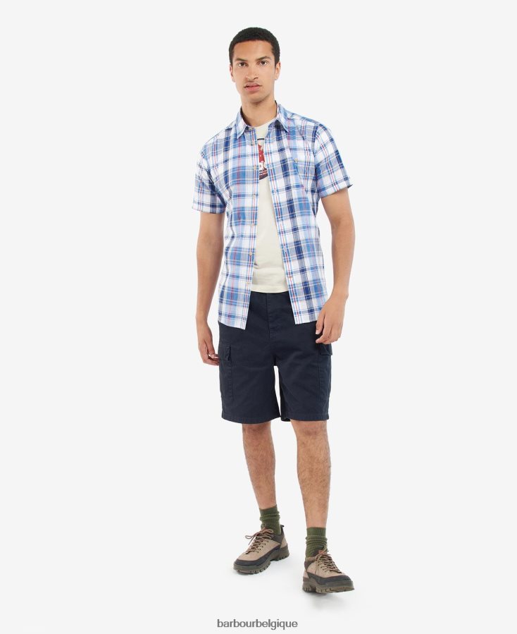 vêtements Barbour chemise à carreaux ramelton bleu moyen Hommes T2L6ZP475