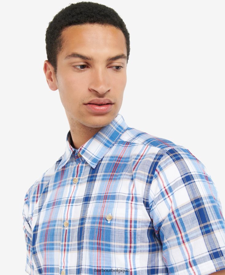 vêtements Barbour chemise à carreaux ramelton bleu moyen Hommes T2L6ZP475
