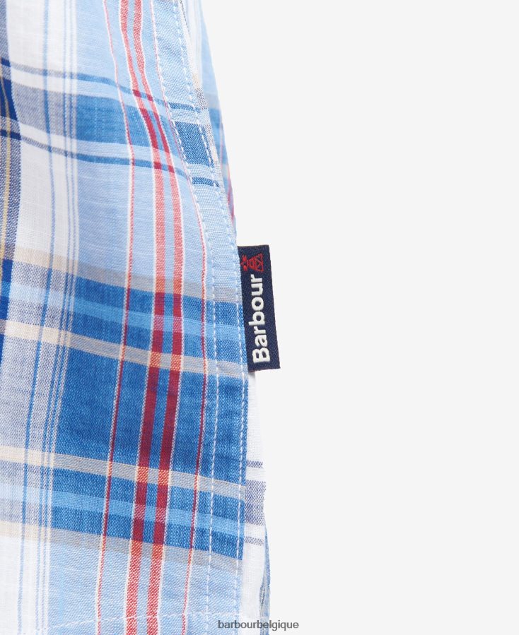vêtements Barbour chemise à carreaux ramelton bleu moyen Hommes T2L6ZP475