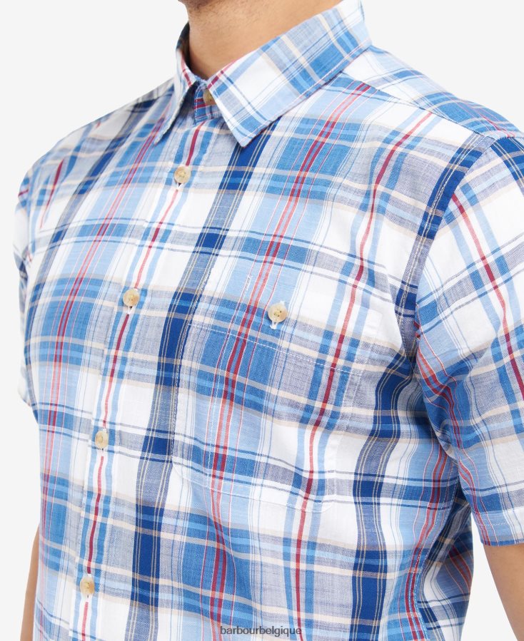 vêtements Barbour chemise à carreaux ramelton bleu moyen Hommes T2L6ZP475