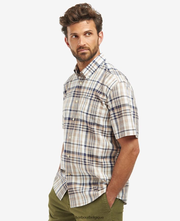 vêtements Barbour chemise à carreaux regular hartley ciel Hommes T2L6ZP305