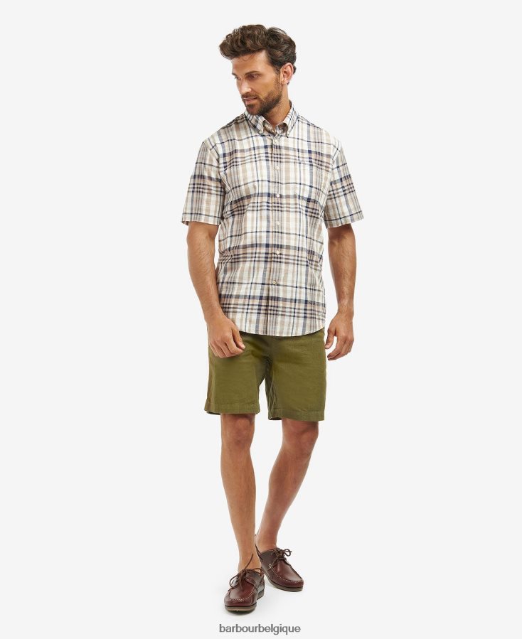 vêtements Barbour chemise à carreaux regular hartley ciel Hommes T2L6ZP305