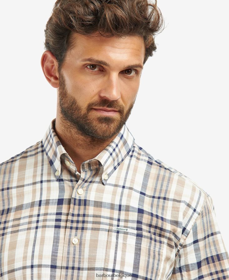 vêtements Barbour chemise à carreaux regular hartley ciel Hommes T2L6ZP305