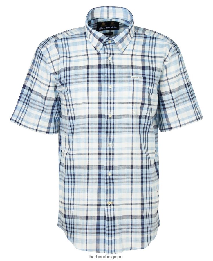 vêtements Barbour chemise à carreaux regular hartley ciel Hommes T2L6ZP356