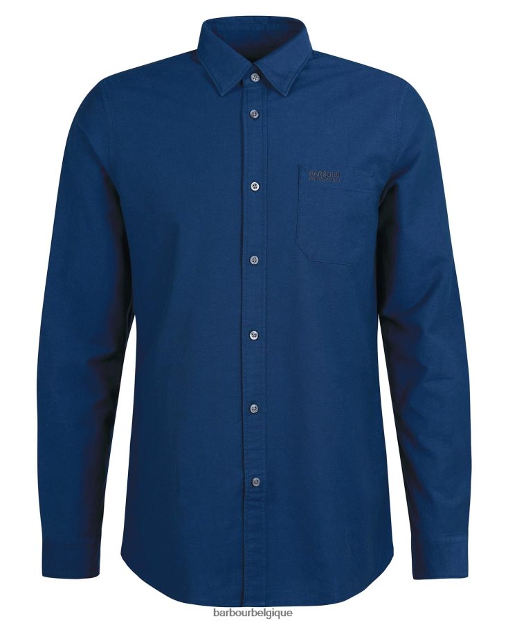 vêtements Barbour chemise cinétique blanc classique Hommes T2L6ZP534