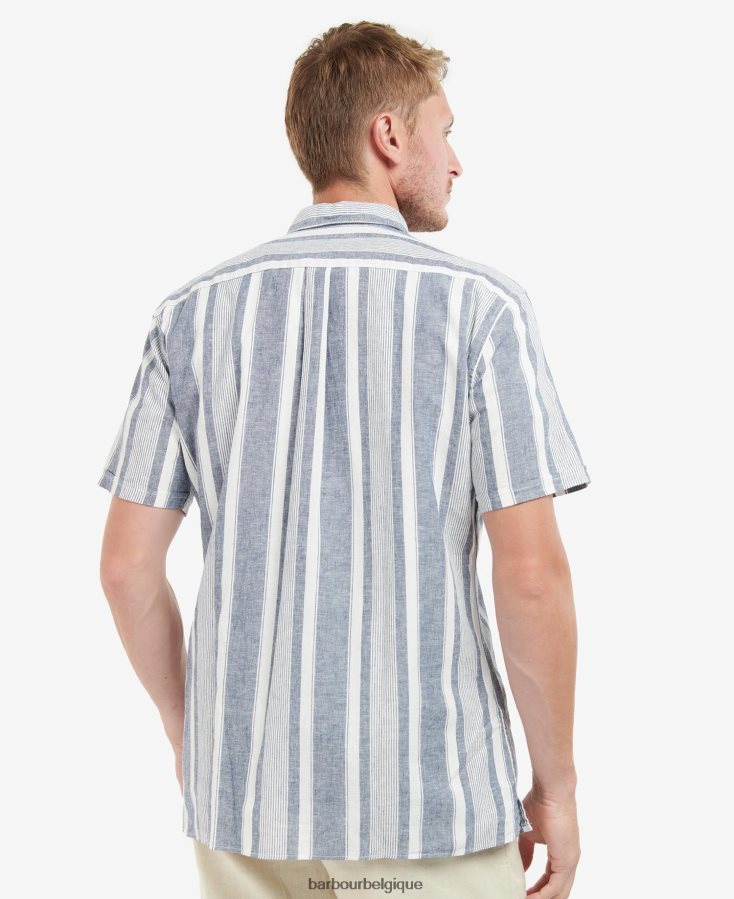 vêtements Barbour chemise classique thewles marine classique Hommes T2L6ZP511