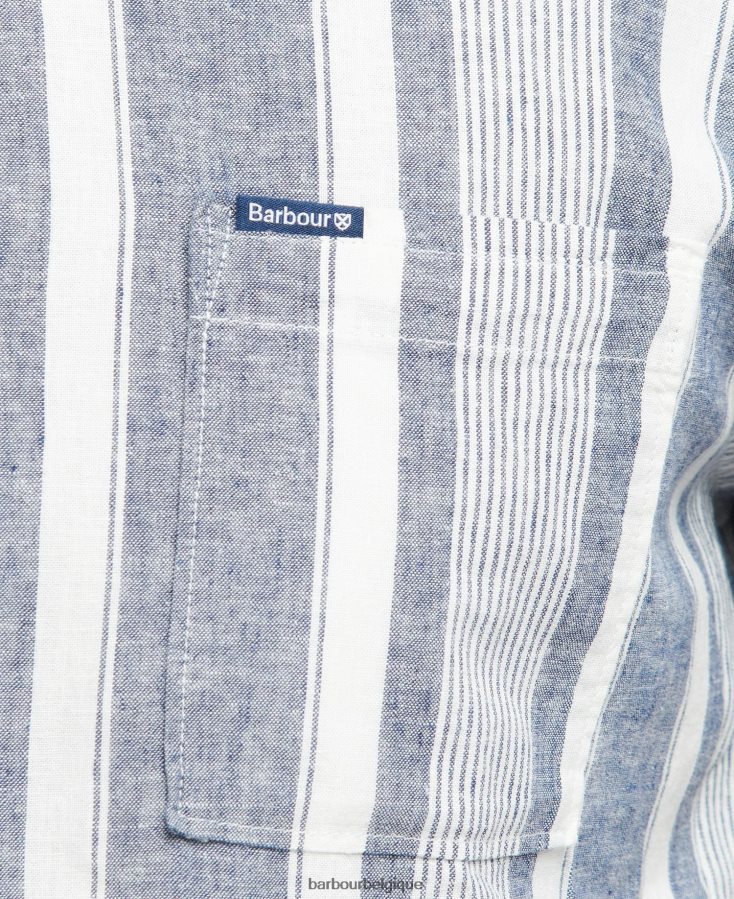 vêtements Barbour chemise classique thewles marine classique Hommes T2L6ZP511