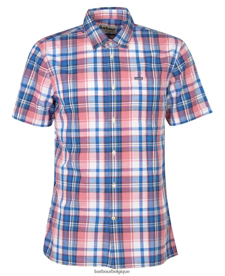 vêtements Barbour chemise coupe droite bruno ciel Hommes T2L6ZP493