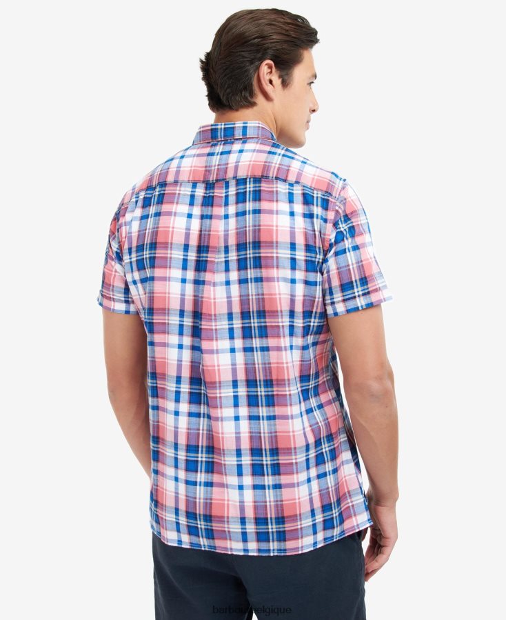 vêtements Barbour chemise coupe droite bruno ciel Hommes T2L6ZP493