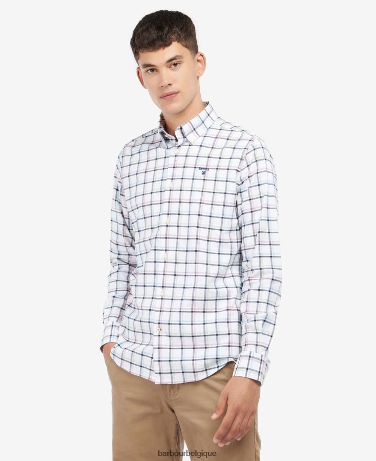 vêtements Barbour chemise cranock ciel Hommes T2L6ZP484