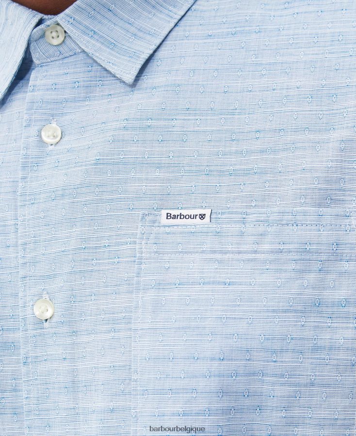 vêtements Barbour chemise d\'été Seawell chambray Hommes T2L6ZP285