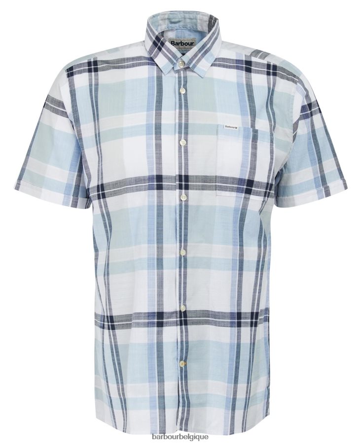 vêtements Barbour chemise d\'été birdforth craie bleue Hommes T2L6ZP385