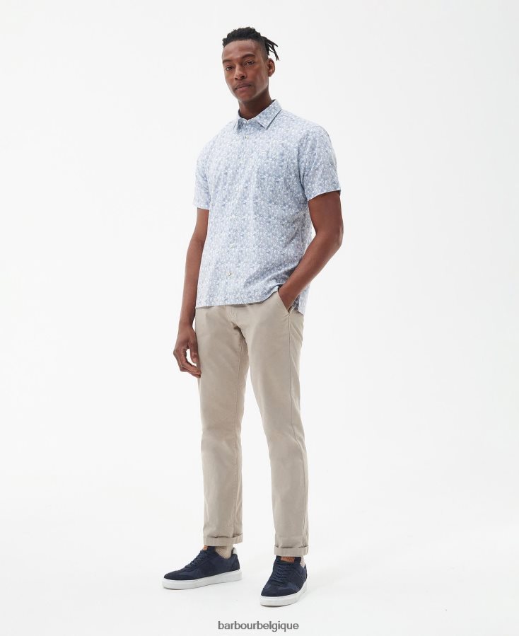 vêtements Barbour chemise d\'été lowick regular murmure blanc Hommes T2L6ZP315