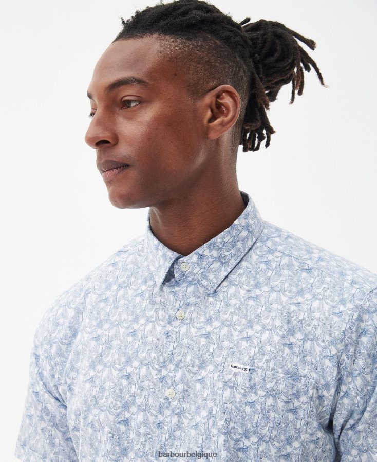vêtements Barbour chemise d\'été lowick regular murmure blanc Hommes T2L6ZP315