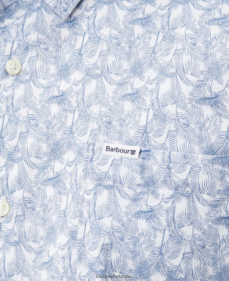 vêtements Barbour chemise d\'été lowick regular murmure blanc Hommes T2L6ZP315