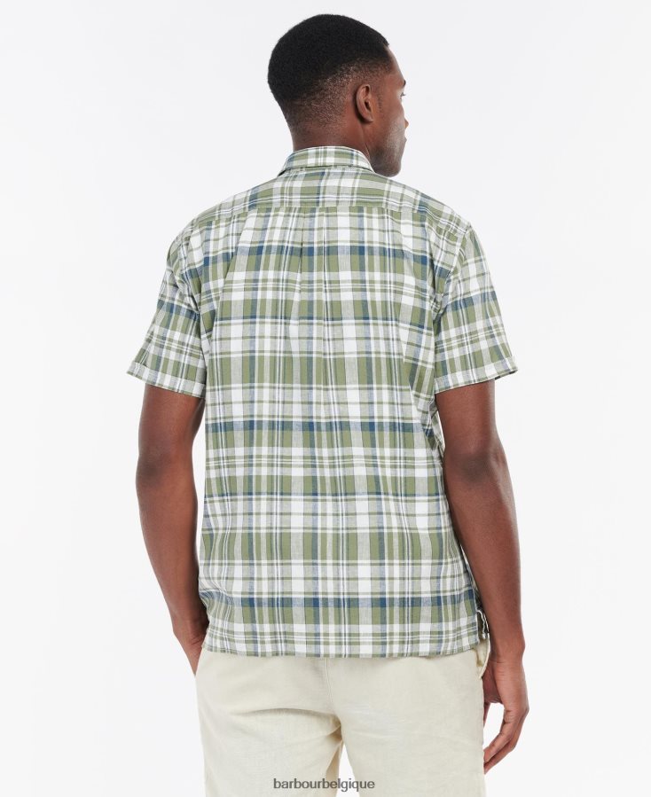 vêtements Barbour chemise d\'été à manches courtes Bodmin olive Hommes T2L6ZP396