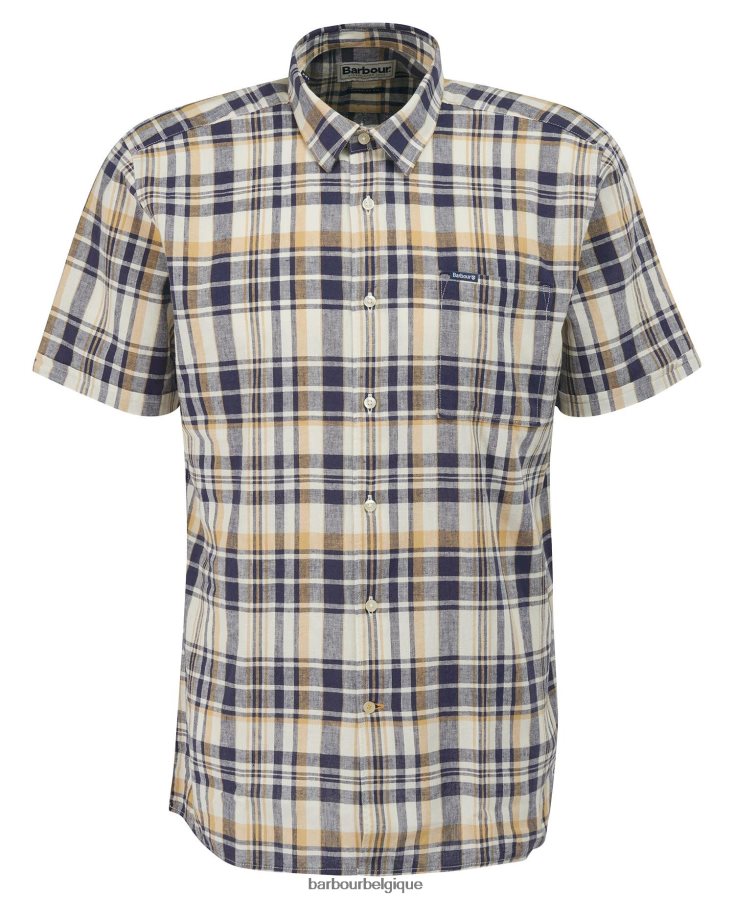 vêtements Barbour chemise d\'été à manches courtes Bodmin olive Hommes T2L6ZP421