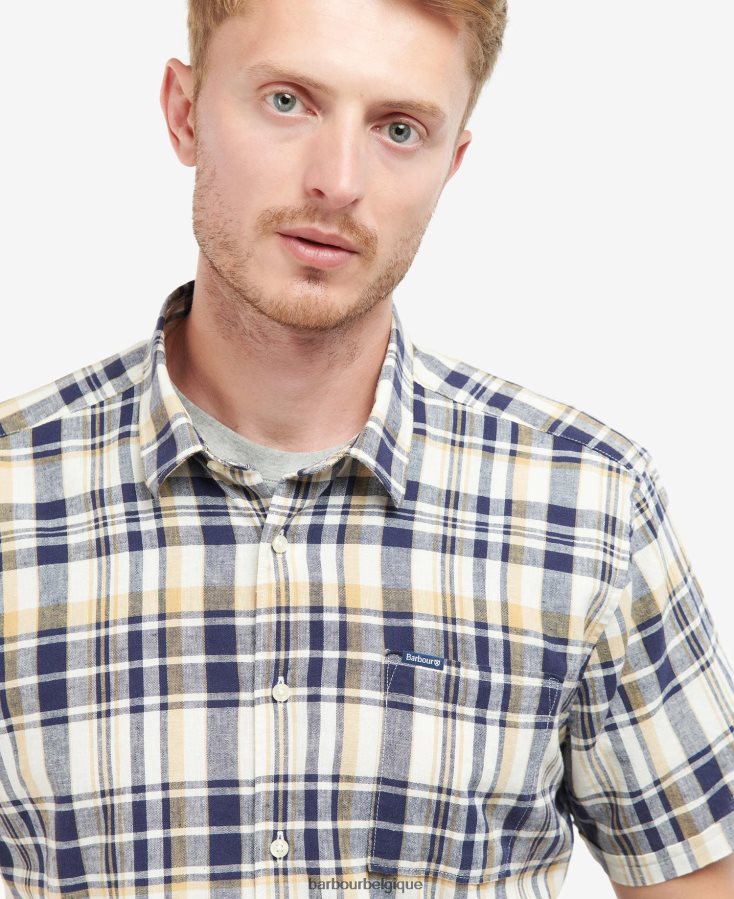 vêtements Barbour chemise d\'été à manches courtes Bodmin olive Hommes T2L6ZP421