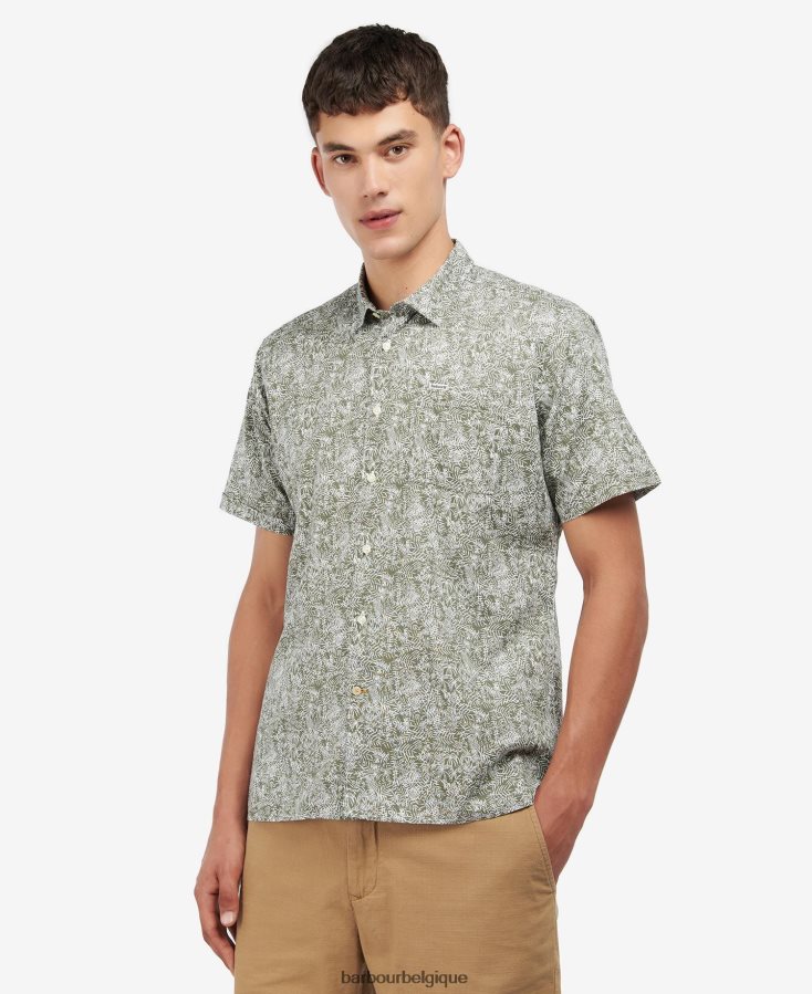 vêtements Barbour chemise d'été à manches courtes braithwaite bleu d'encre Hommes T2L6ZP503