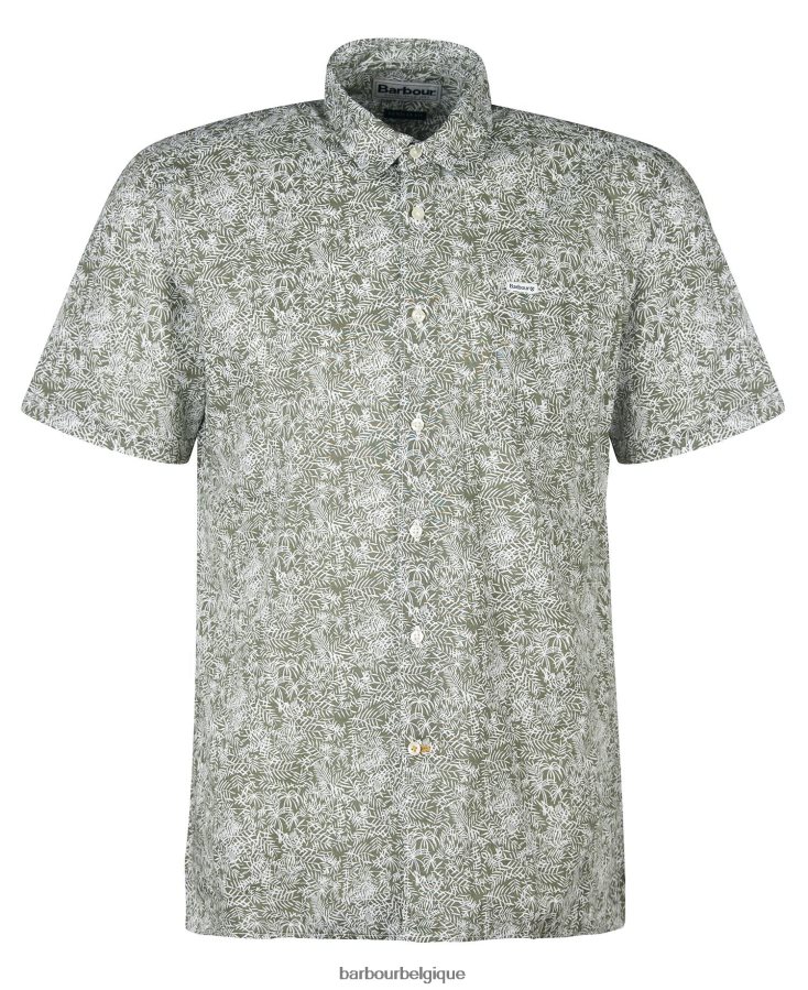 vêtements Barbour chemise d\'été à manches courtes braithwaite bleu d\'encre Hommes T2L6ZP503